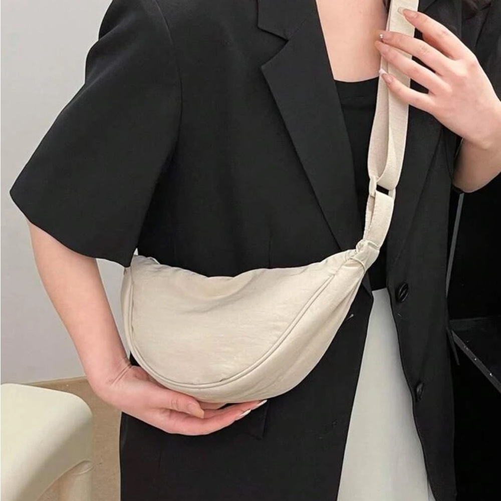 NWT Minimalist Beige Sling Crossbody Bag - Picture 5 of 5